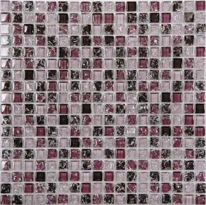 Мозаика стеклянная с вкроплениями природного камня NO-299 SN-Mosaic Exclusive