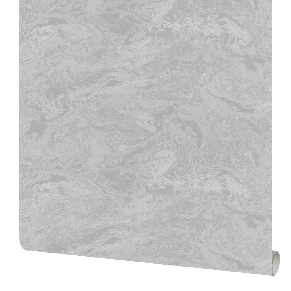 Wall Decor Вихрь: флизелиновые обои с эффектом камня в серо-серебристом тоне 89427034 STLM-1572146