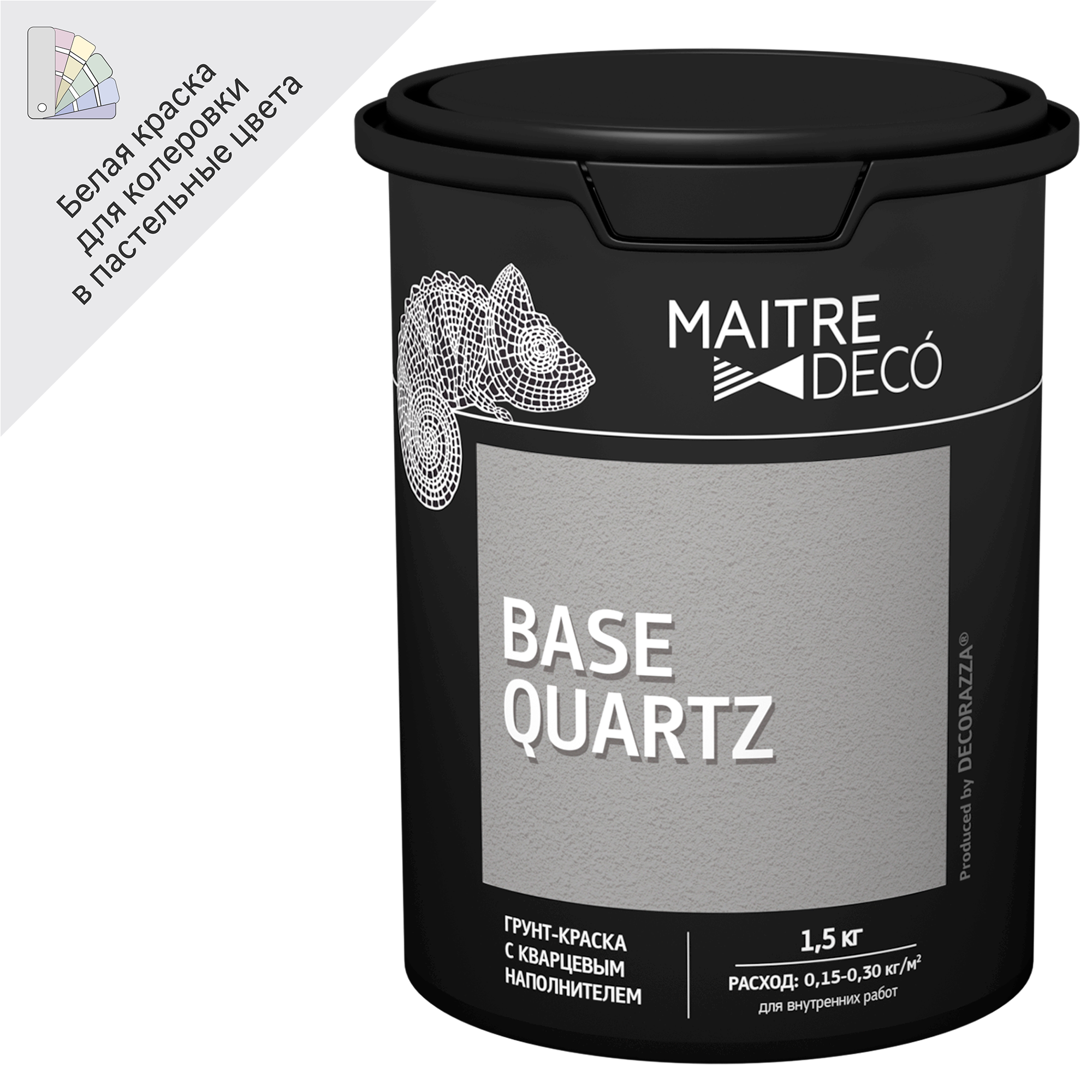 82891643 Грунт-краска «Base Quartz» 1.5 кг STLM-0037623 MAITRE DECO