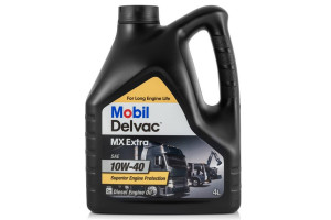 16500033 Моторное масло Delvac MX Extra,синтетическое, 10W-40, 4 л 152538 MOBIL