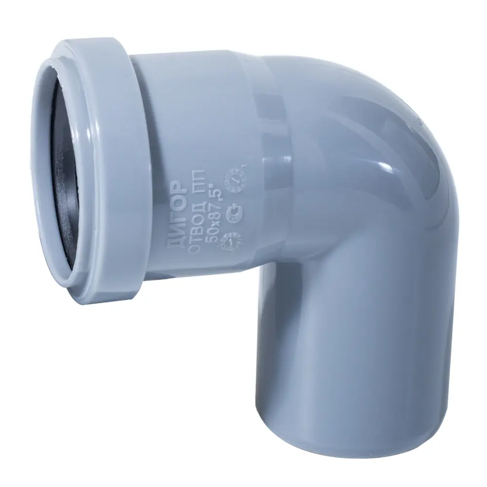 Отвод РТП 50 мм 87° полипропилен STLM-2070588 - Вид №3