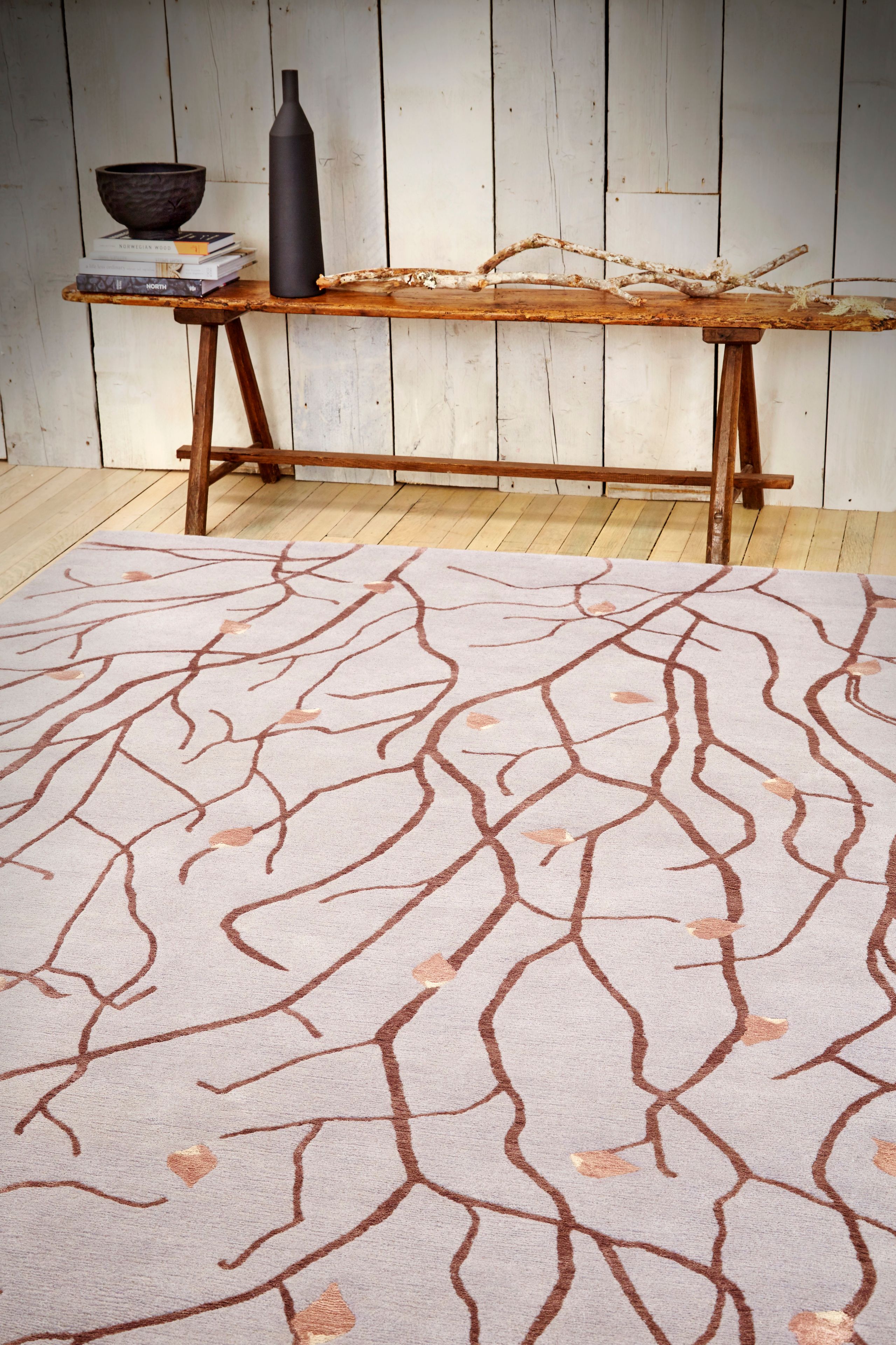 Прямоугольный ковер ручной работы из шерсти Deirdre Dyson вид ARCH-00067987 - Вид №2