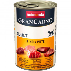 ПР0060003*6 Корм для собак Gran Carno Original Adult говядина и индейкой банка 400г (упаковка - 6 шт) Animonda