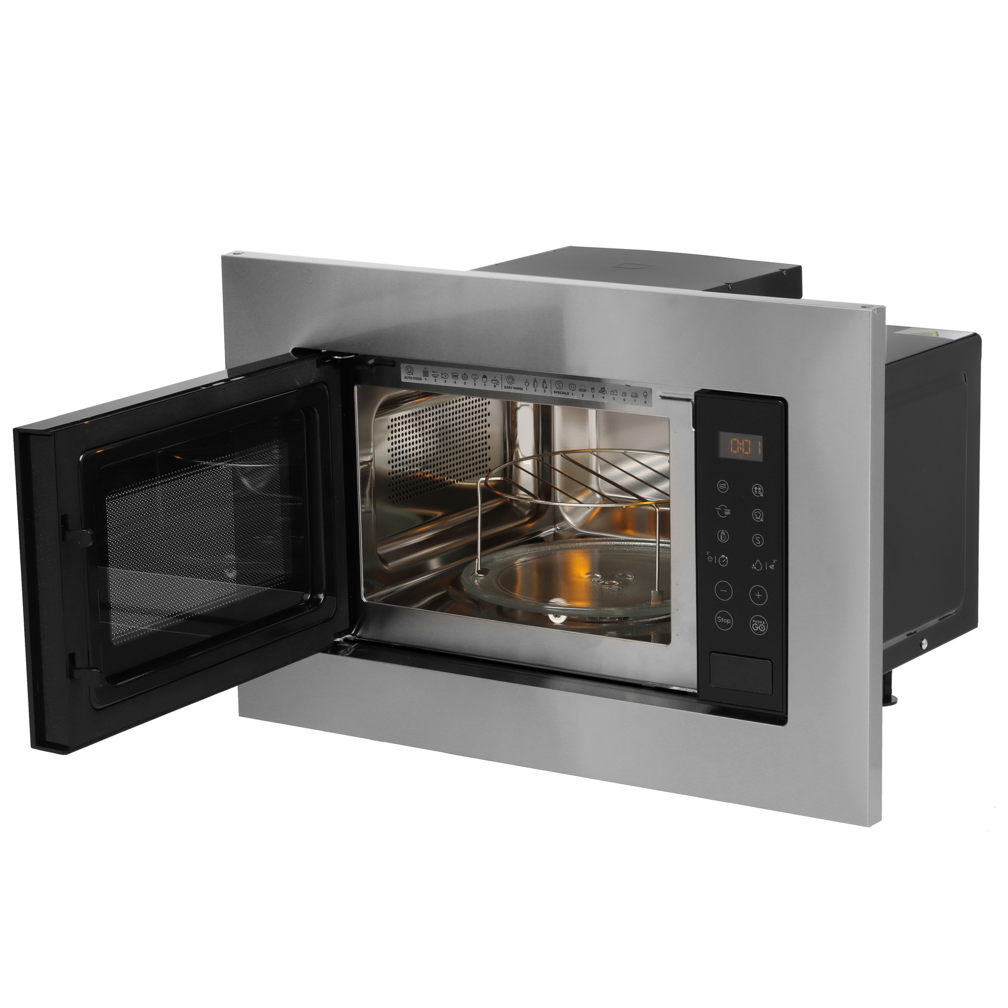 9186609 Встраиваемая микроволновая печь Indesit MWI 120 GX серебристый STDN-0080462 - Вид №4