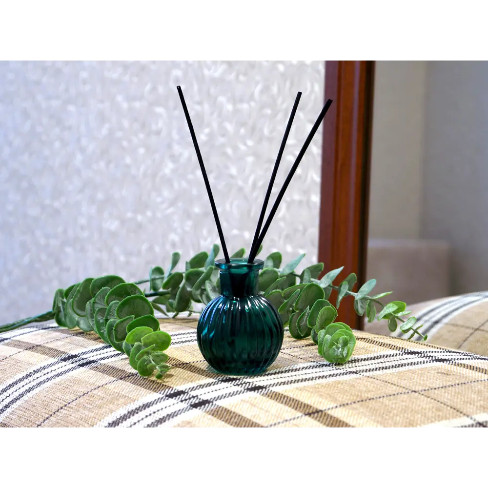 Ваза бутылочная стекло цвет изумруд 8 см EVIS STLM-2163339 - Вид №1