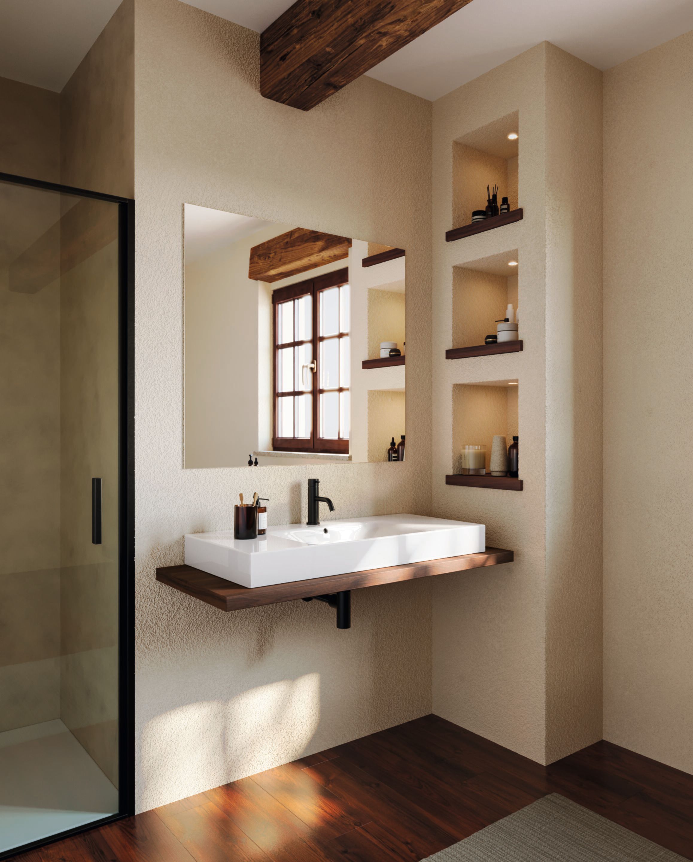 Керамическая прямоугольная раковина с столешницей COLAVENE Cento ARCH-00032288 - Вид №2