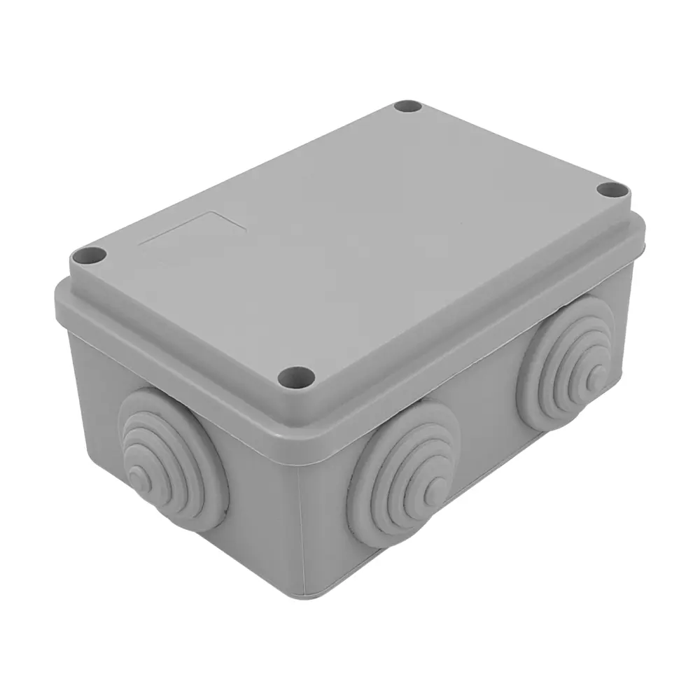 Распределительная коробка открытая LEXMAN D 120x80x50 мм 6 вводов IP55 цвет серый STLM-2100740