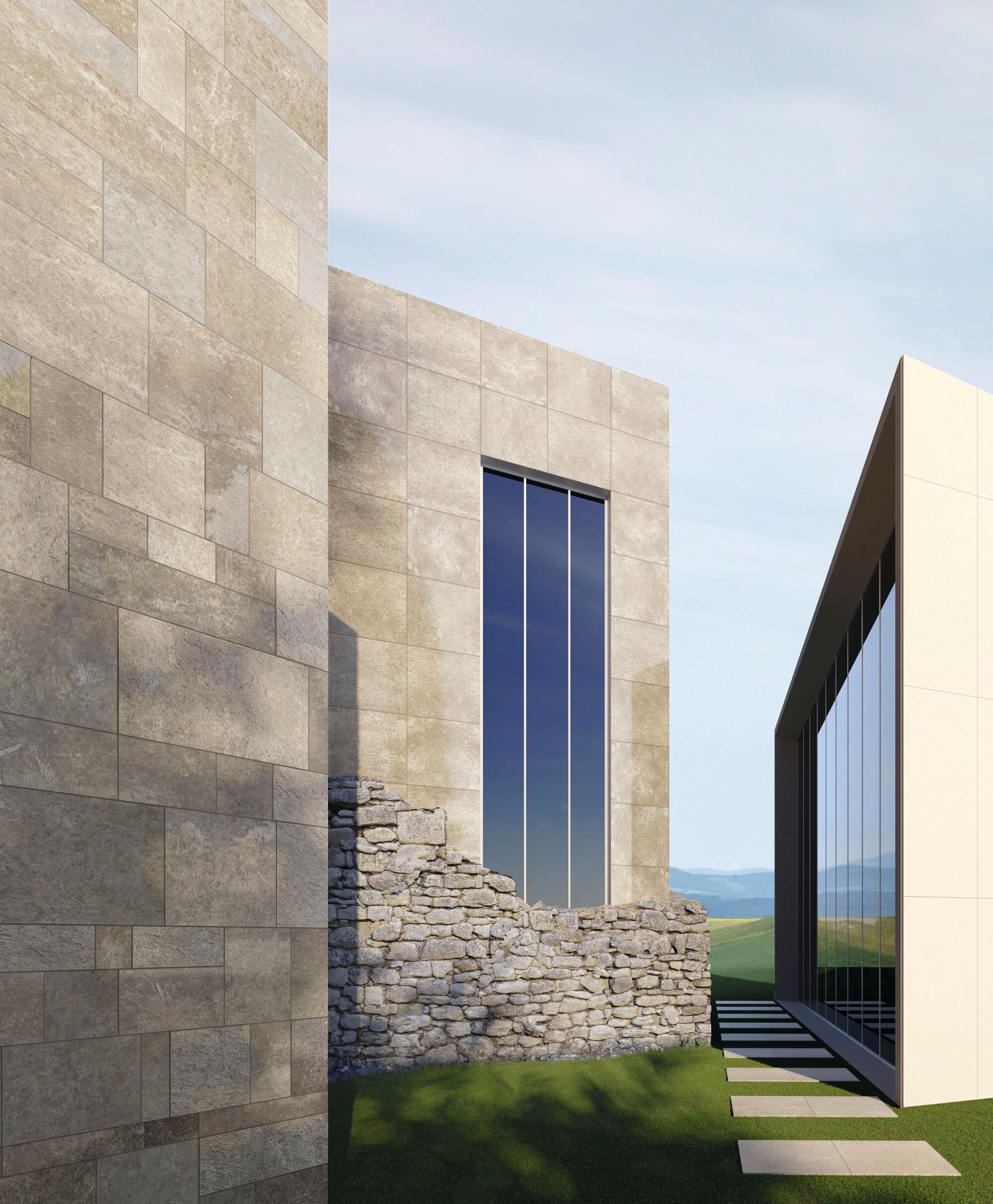 Пол / облицовка керамогранита с эффектом камня Fiandre Pulsar ARCH-00036908 - Вид №3