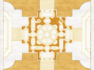 Ковер ручной работы из ткани