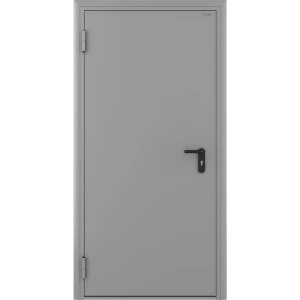 Дверь техническая 780x2050 мм левая цвет светло-серый RAL7035