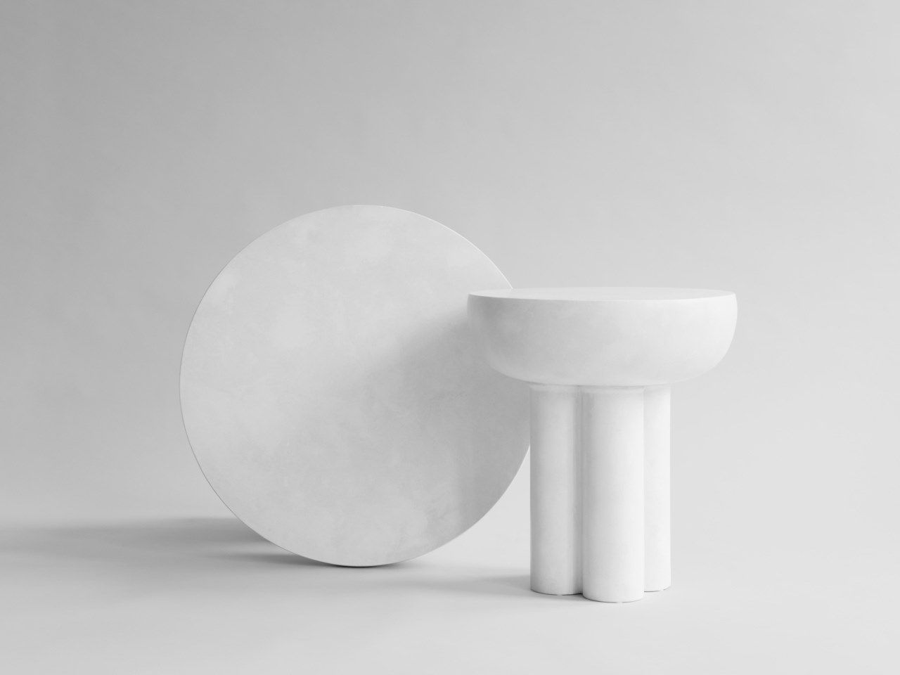 Круглый журнальный столик из волокнистого бетона 101 Copenhagen Crown ARCH-00009162 - Вид №1