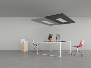 Состав звукопоглощающих панелей, подвешенных к потолку