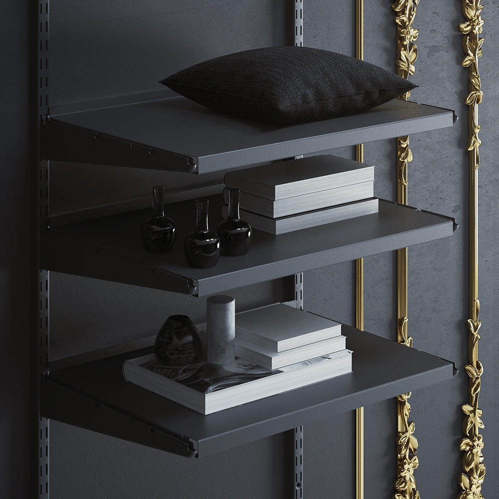 Полка металлическая , 595x420 мм, черный LJPS0422 Public Steel Россия  - Вид №2