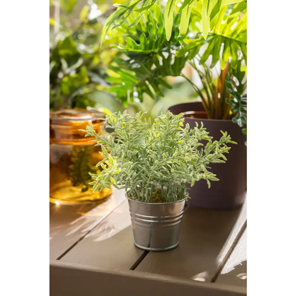 Искусственное растение в металлическом горшке 114754 ø16 h15 см Santreyd STLM-2173474 - Вид №11