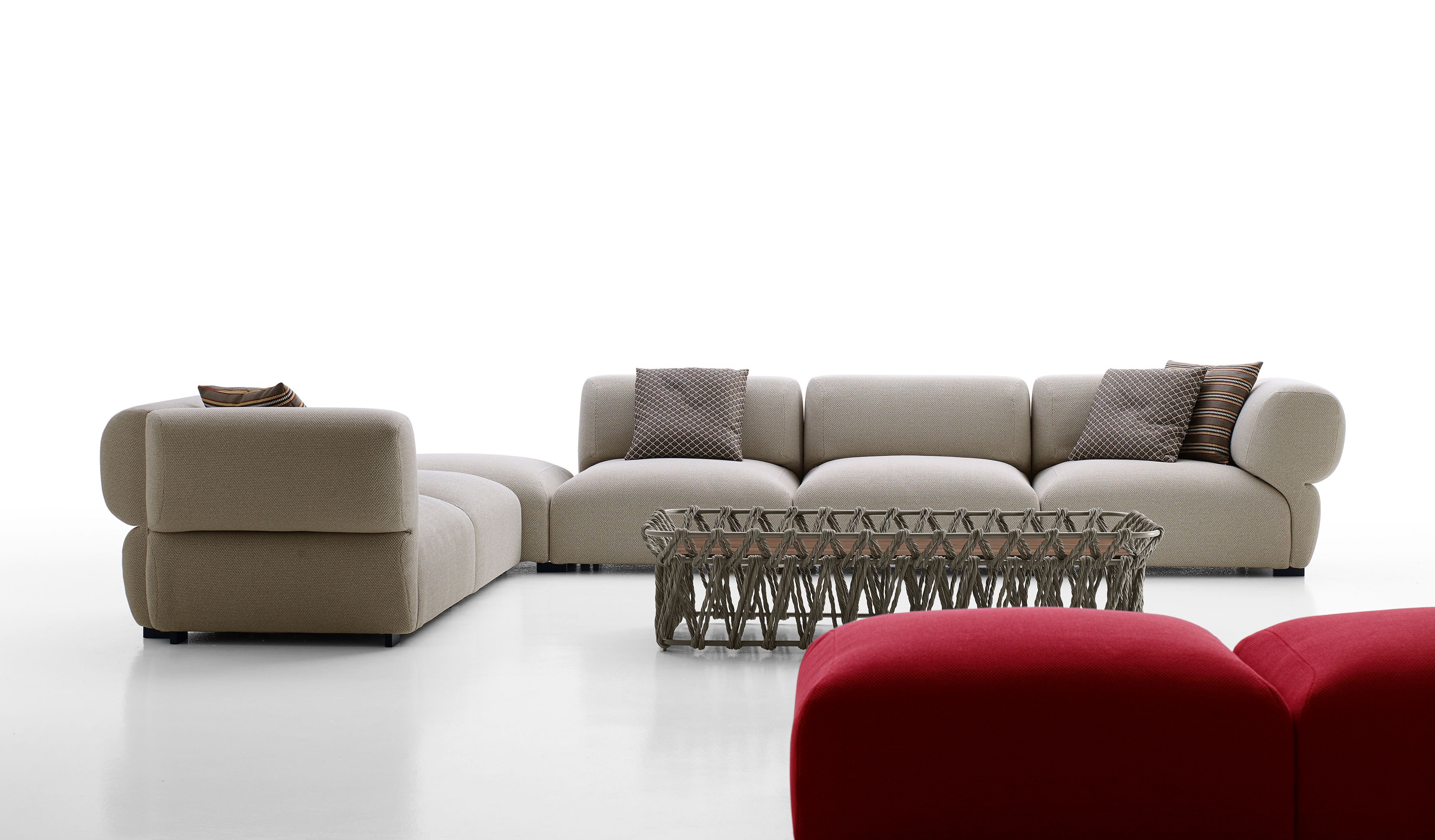 Секционный угловой диван из ткани B&B Italia Outdoor Butterfly ARCH-00072051 - Вид №1