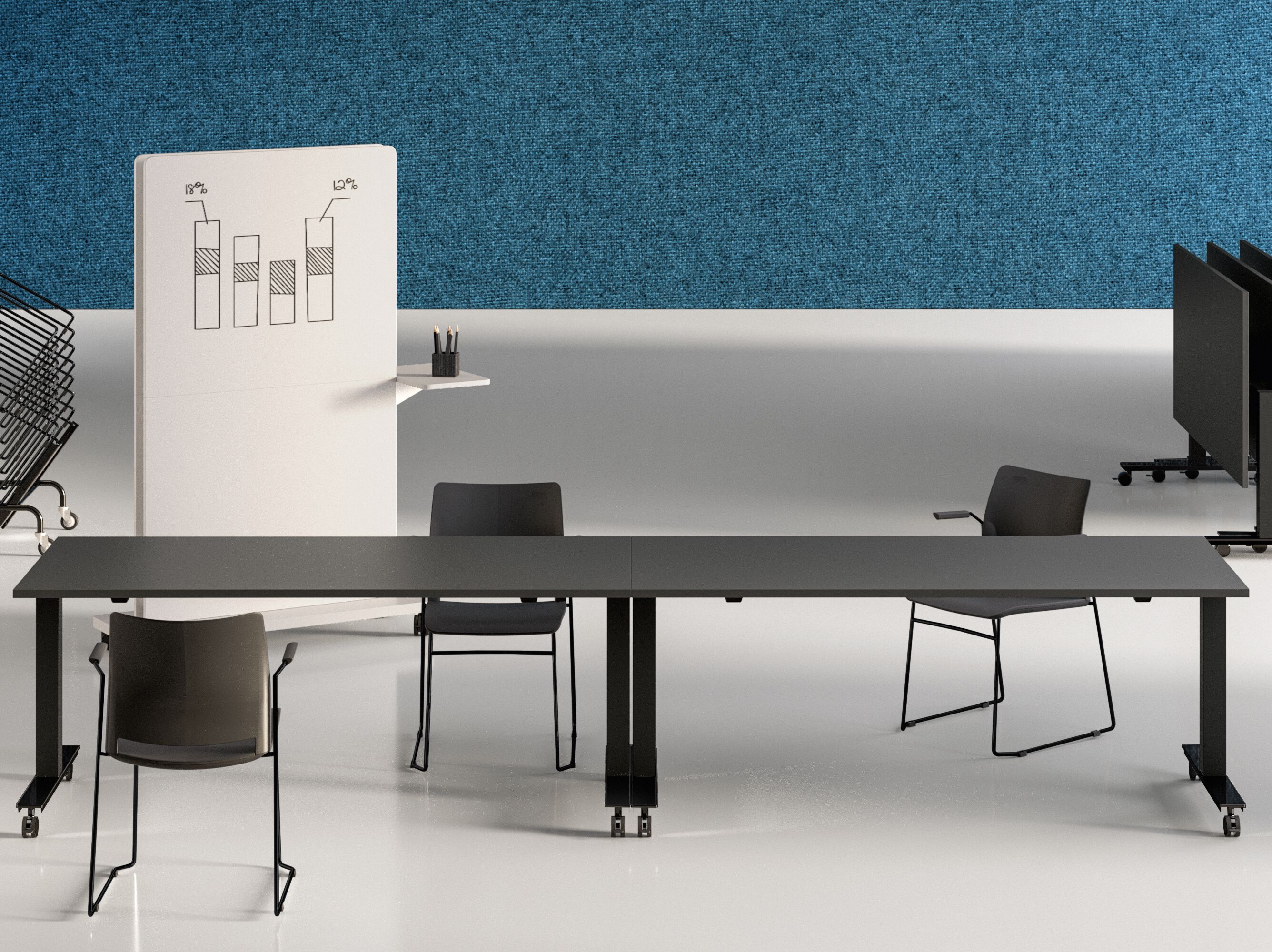 Стол для совещаний с откидным верхом Bralco Winglet ARCH-00098153 - Вид №1