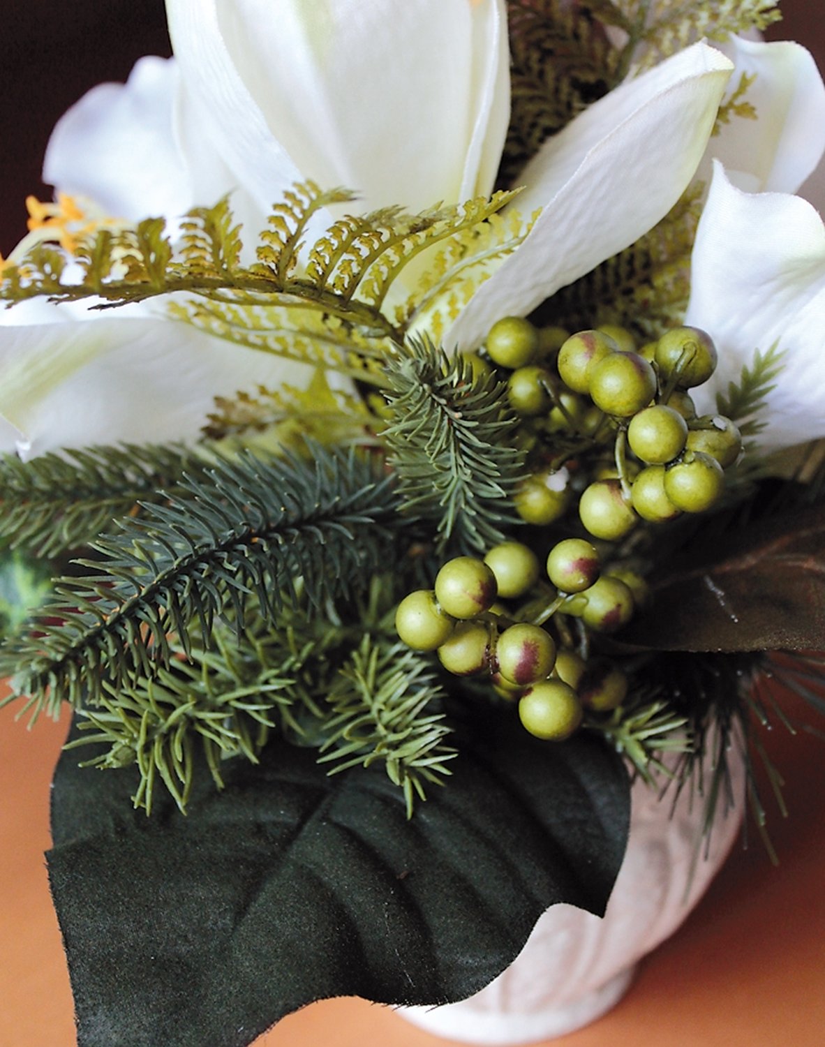 Композиция из искусственного амариллиса, горшок, 25 см, Ø 30 см, бежево-белый Santreyd 1477 778 a3 - Вид №6