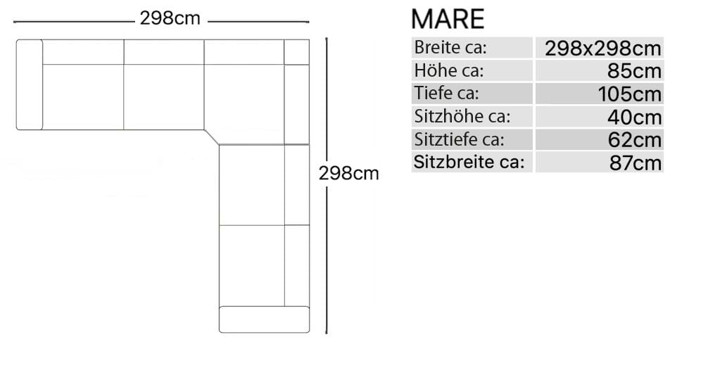 Угловой диван из ткани Sofanella море ARCH-00116504 - Вид №6