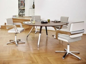 König Neurath Круглый деревянный стол для переговоров Table