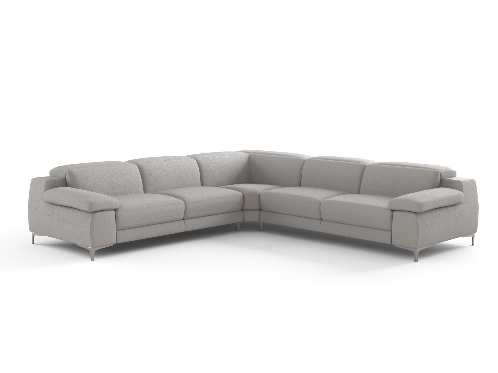 Угловой диван из ткани с электрическим движением Natuzzi Italia DUCA ARCH-00126580