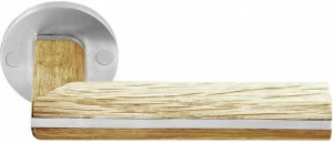Formani Ручка из нержавеющей стали и дерева на розетке Two Pbl22/50