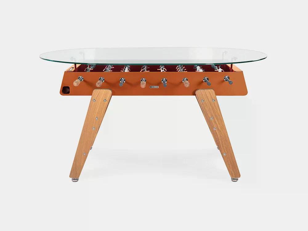 Овальный обеденный стол из стали и ироко со стеклянной столешницей RS Barcelona RS3 WOOD ARCH-00034979 - Вид №18