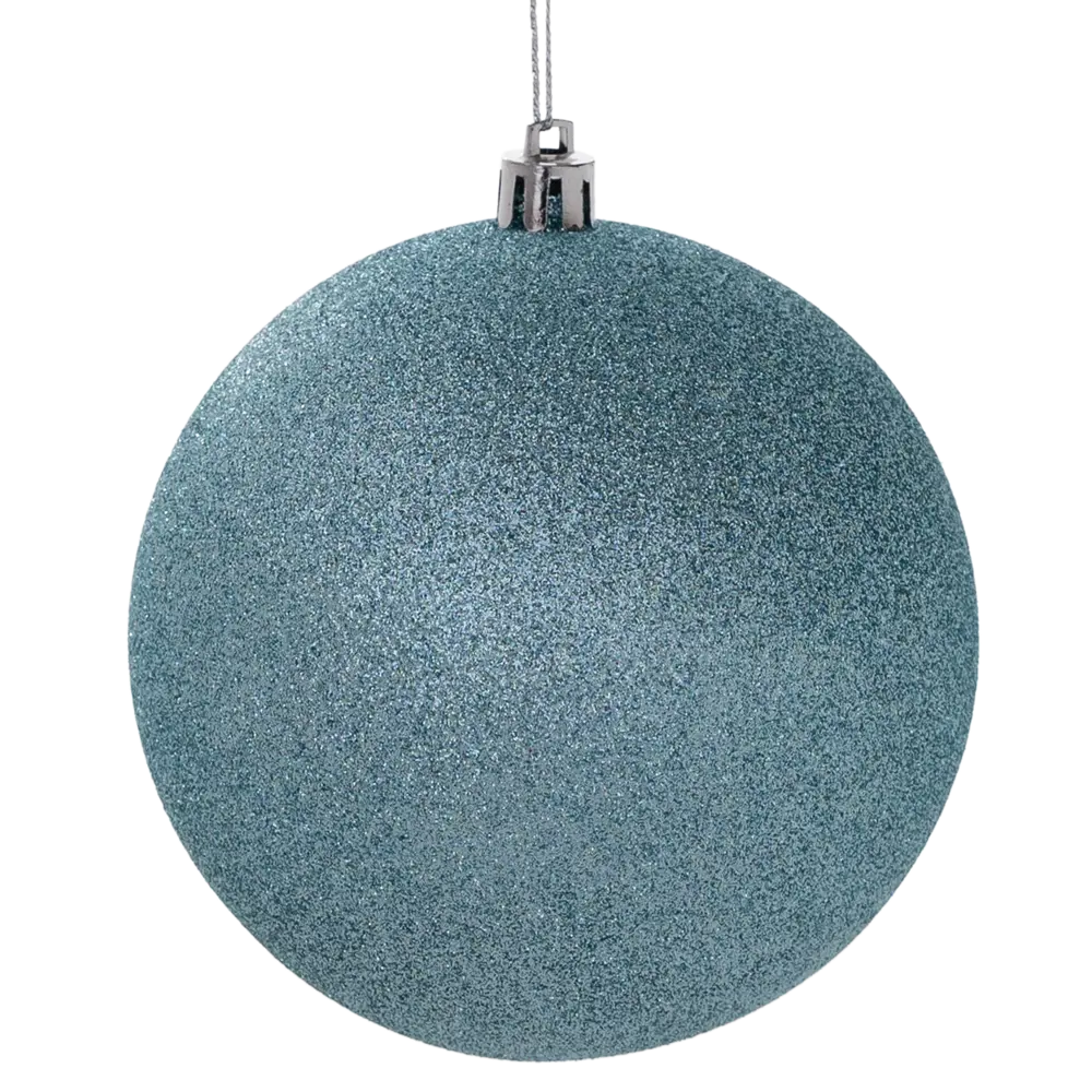 Набор елочных шаров KREAFORTA синий с блестками 8 шт. ø10 см 89420570 STLM-1584473 - Вид №5