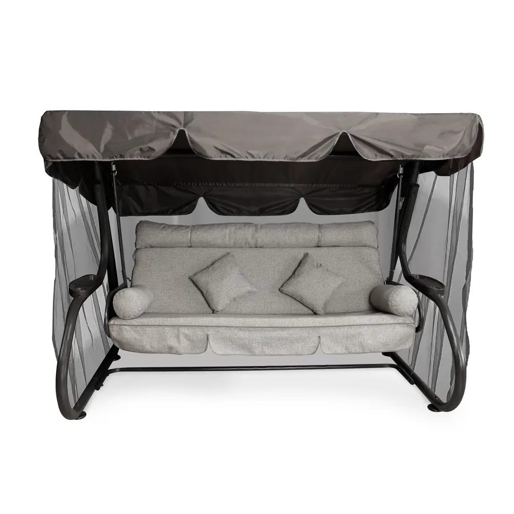 Качели садовые Greengard Сиена 3-х местные серый STLM-2026277 - Вид №1