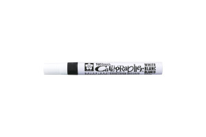 18134047 Маркер Pen-Touch Calligrapher средний стержень 5.0мм, Белый XPFK-C 50 SAKURA