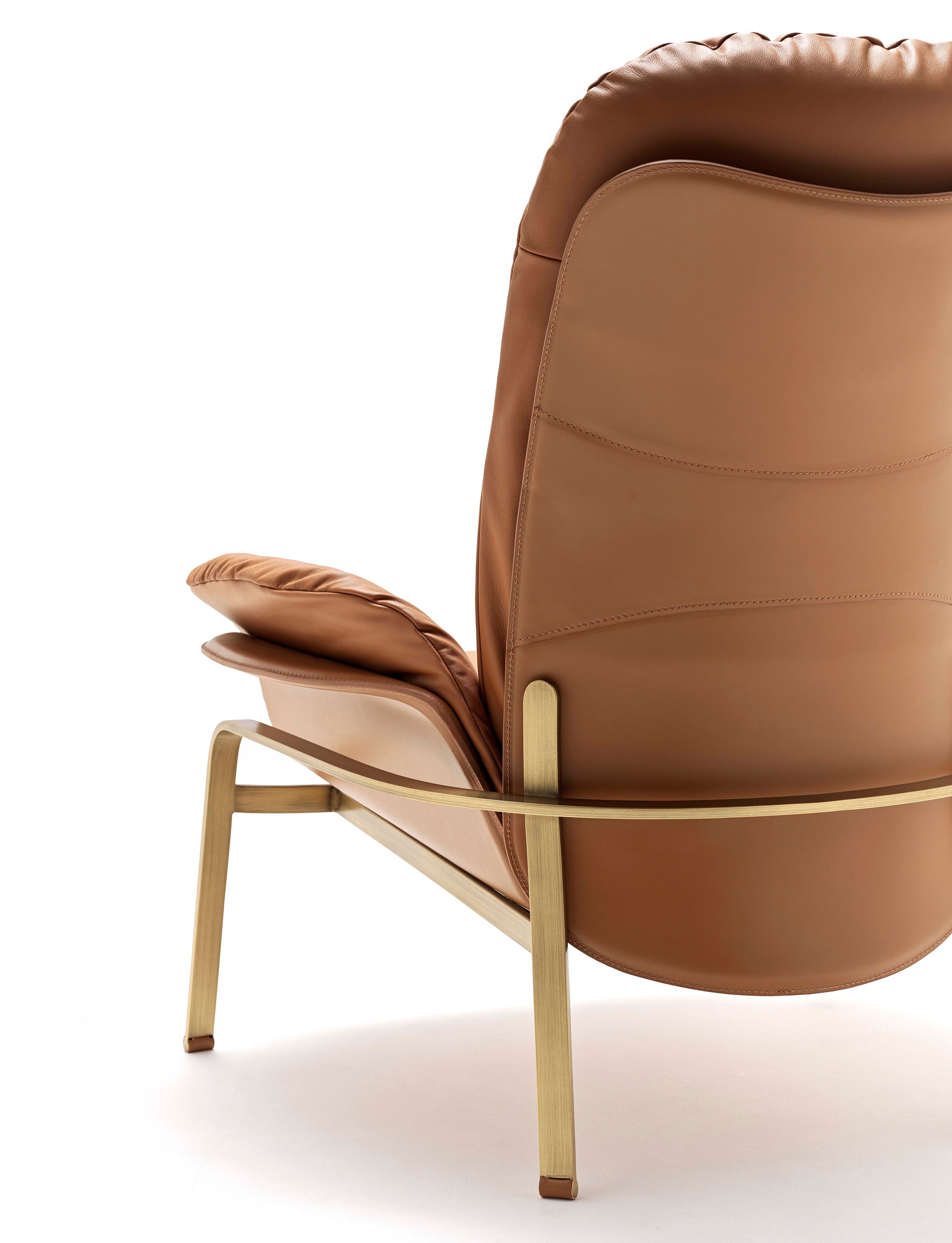 Кожаное кресло с подлокотниками Fasem Electa ARCH-00032939 - Вид №8