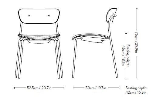 Штабелируемый стул с мягким сиденьем &Tradition павильон ARCH-00115063 - Вид №6