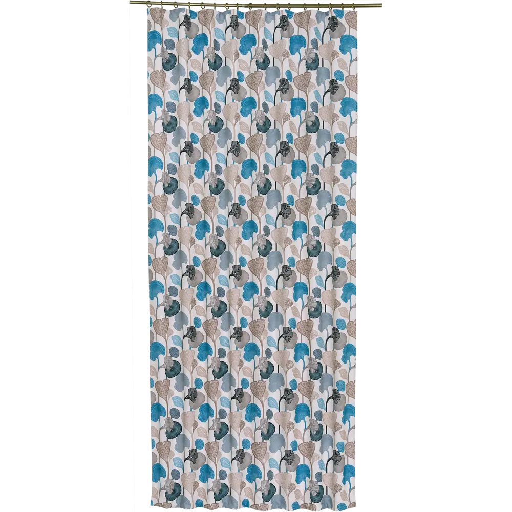 Штора на ленте «Аватар» 140х260 см цвет бирюзовый SEASONS STLM-2092497