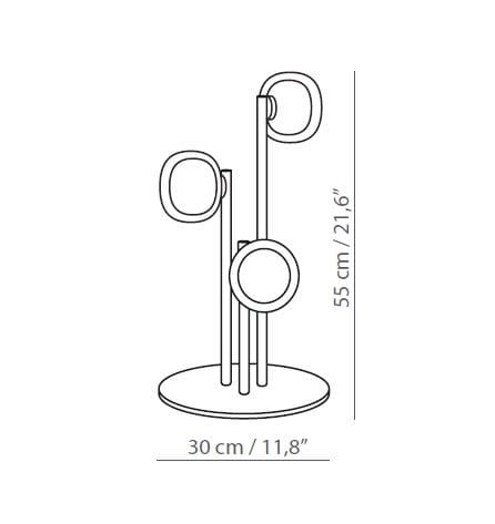 Настольная лампа из металла и боросиликатного стекла Tooy Nabila ARCH-00130361 - Вид №1