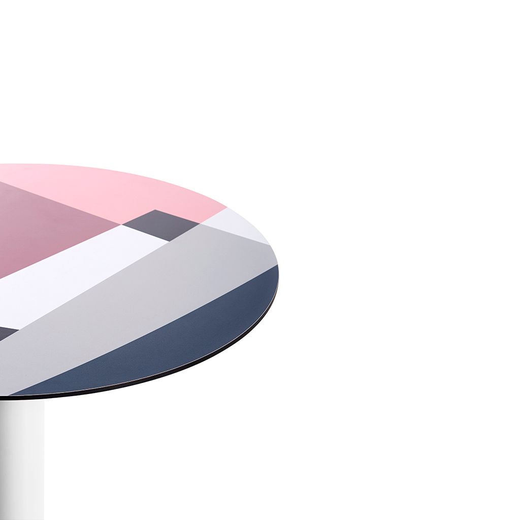 Высокий круглый ламинированный стол Diabla Abstrakt Mona ARCH-00140339 - Вид №8