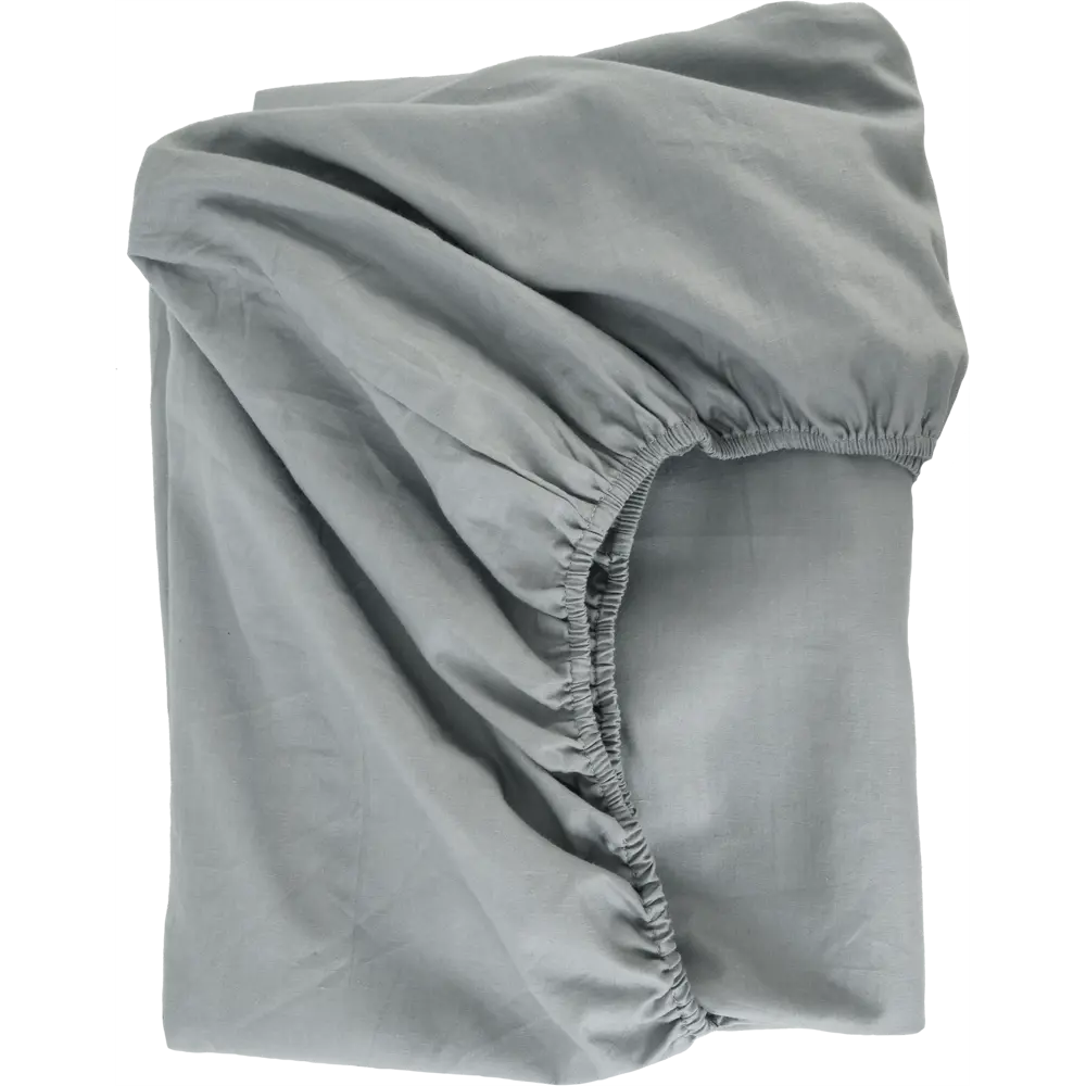 Простыня Tex Republic 28540 180x200 см сатин на резинке серый STLM-2147148