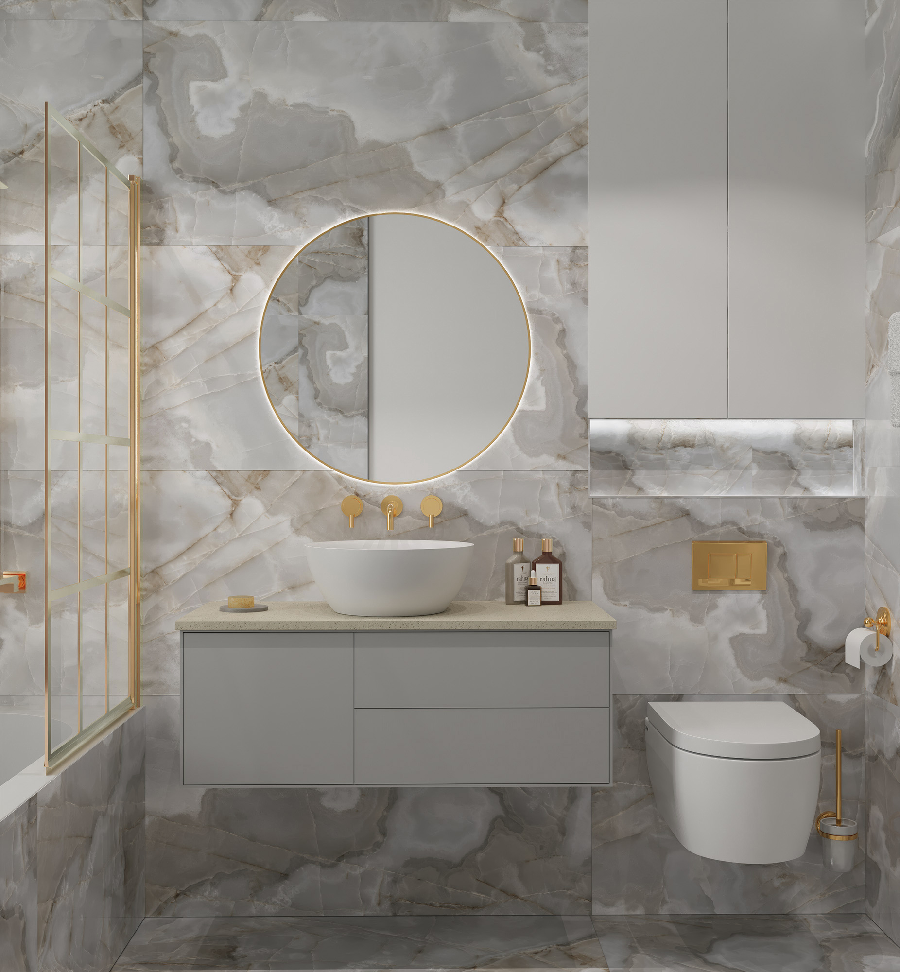 Керамогранит REX ONYX BLUE 60х120 Arcadia Ceramica FP1010-A STLM-0945879 89380126 - Вид №1