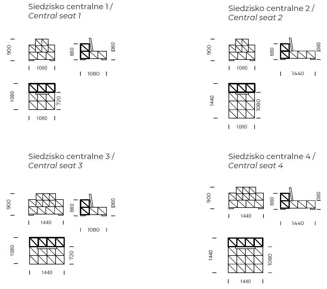 Секционный диван из ткани Nobonobo SPLIT IT ARCH-00027797 - Вид №9