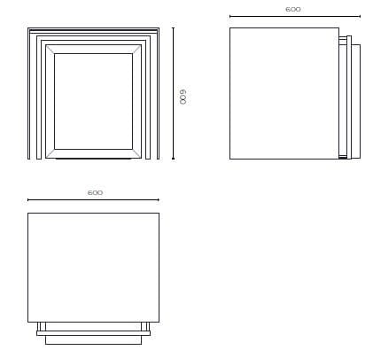 Прямоугольный журнальный столик из дерева и стекла Stylish Club His &amp ARCH-00103939 - Вид №5
