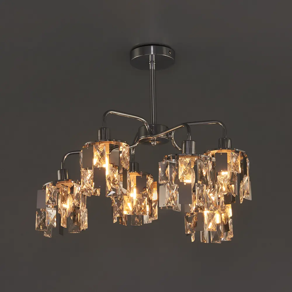 Люстра потолочная Wink Эстер NX2255/6, 6 ламп, 18 м², цвет хром STLM-2039808 - Вид №1