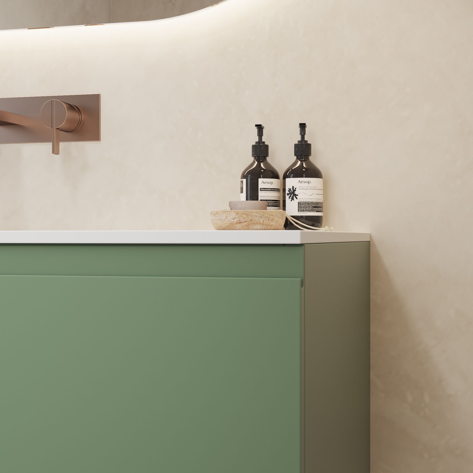 Двойная раковина Corian® с ящиками RILUXA Apollo ARCH-00102891 - Вид №11