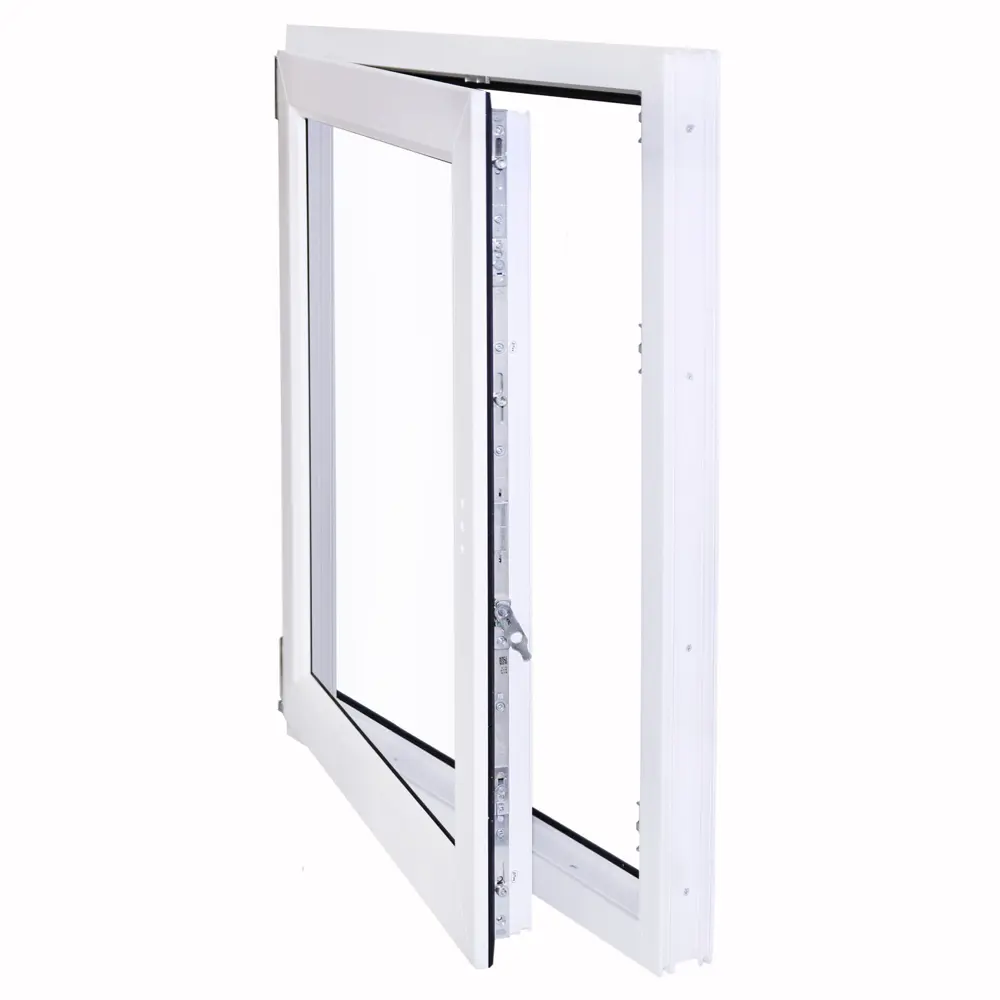 Пластиковое окно ПВХ Deceuninck одностворчатое 900x900 мм (ВхШ) однокамерный стеклопакет белый (с двух сторон) STLM-2160699 - Вид №2