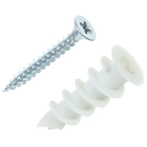 Дюбель для гипсокартона Standers 14x36 мм нейлон цвет белый 50 шт.