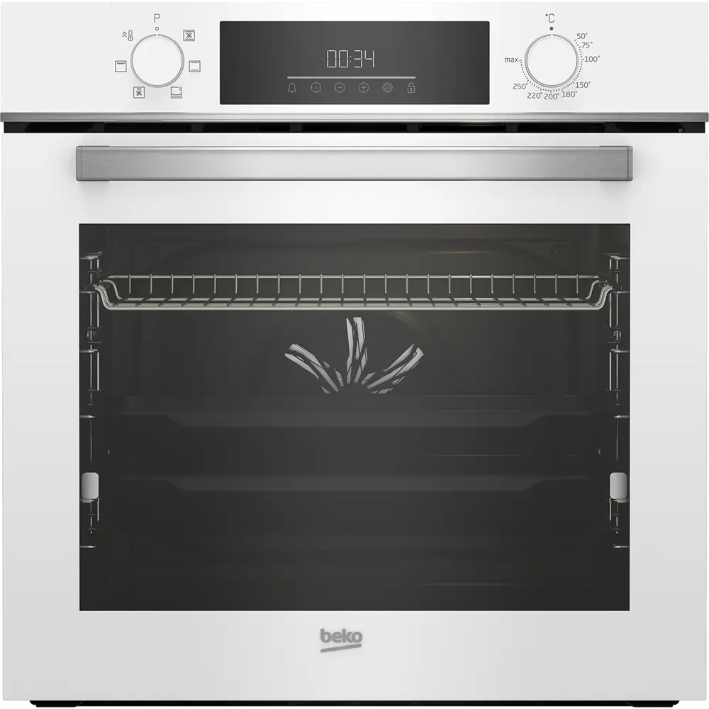 Электрический встраиваемый духовой шкаф Beko BBIE 18300 W 59.4x59.5x56.7 см цвет белый