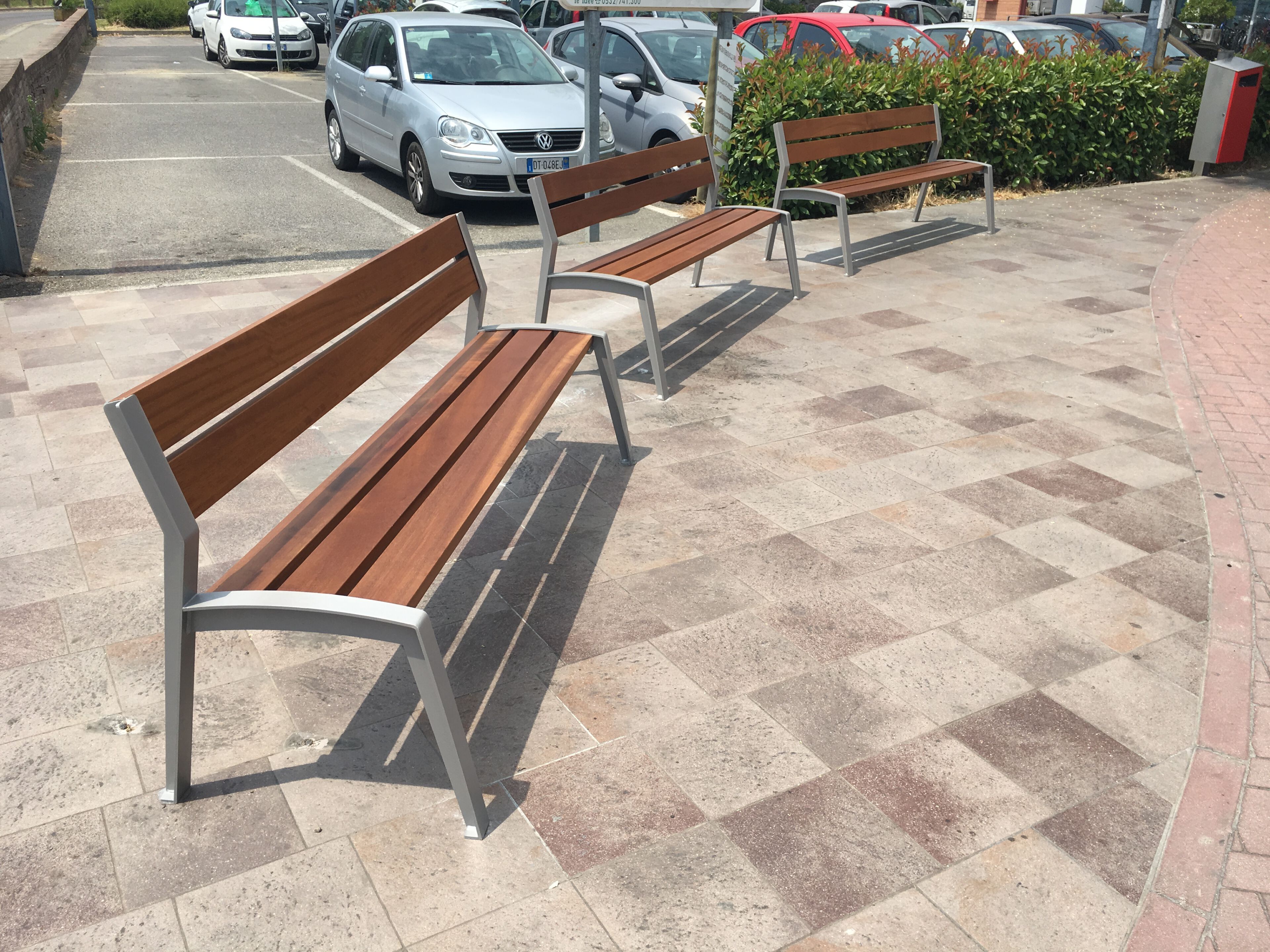 Деревянная скамья со спинкой Studio Città ARCH-00115145 - Вид №2