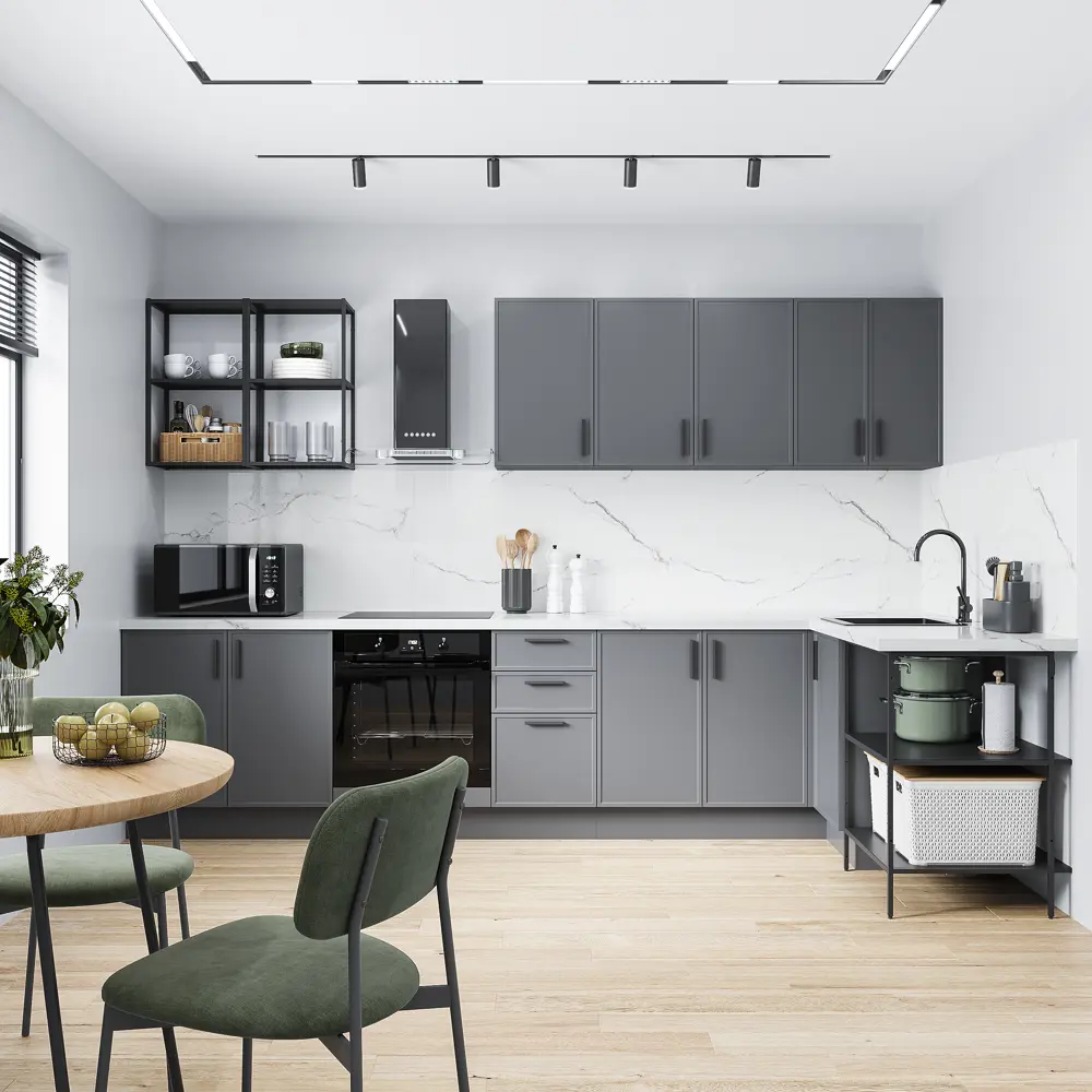 Напольный шкаф KONSENSA для кухни 40x87x56 см черный матовый 89422279 STLM-1570194 - Вид №7