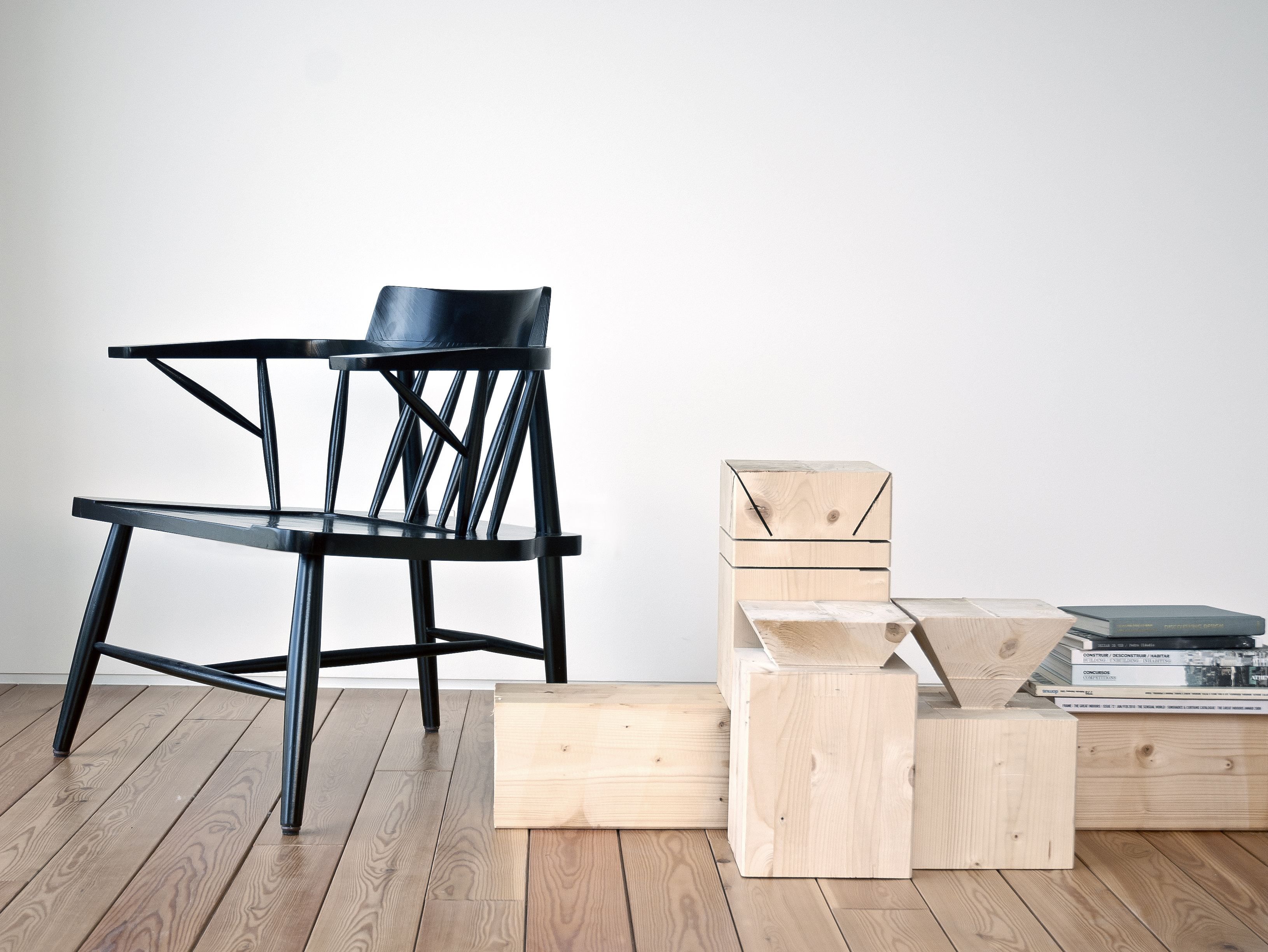 Стул из массива дерева с подлокотниками Branca Lisboa R&B2 ARCH-00047202 - Вид №2