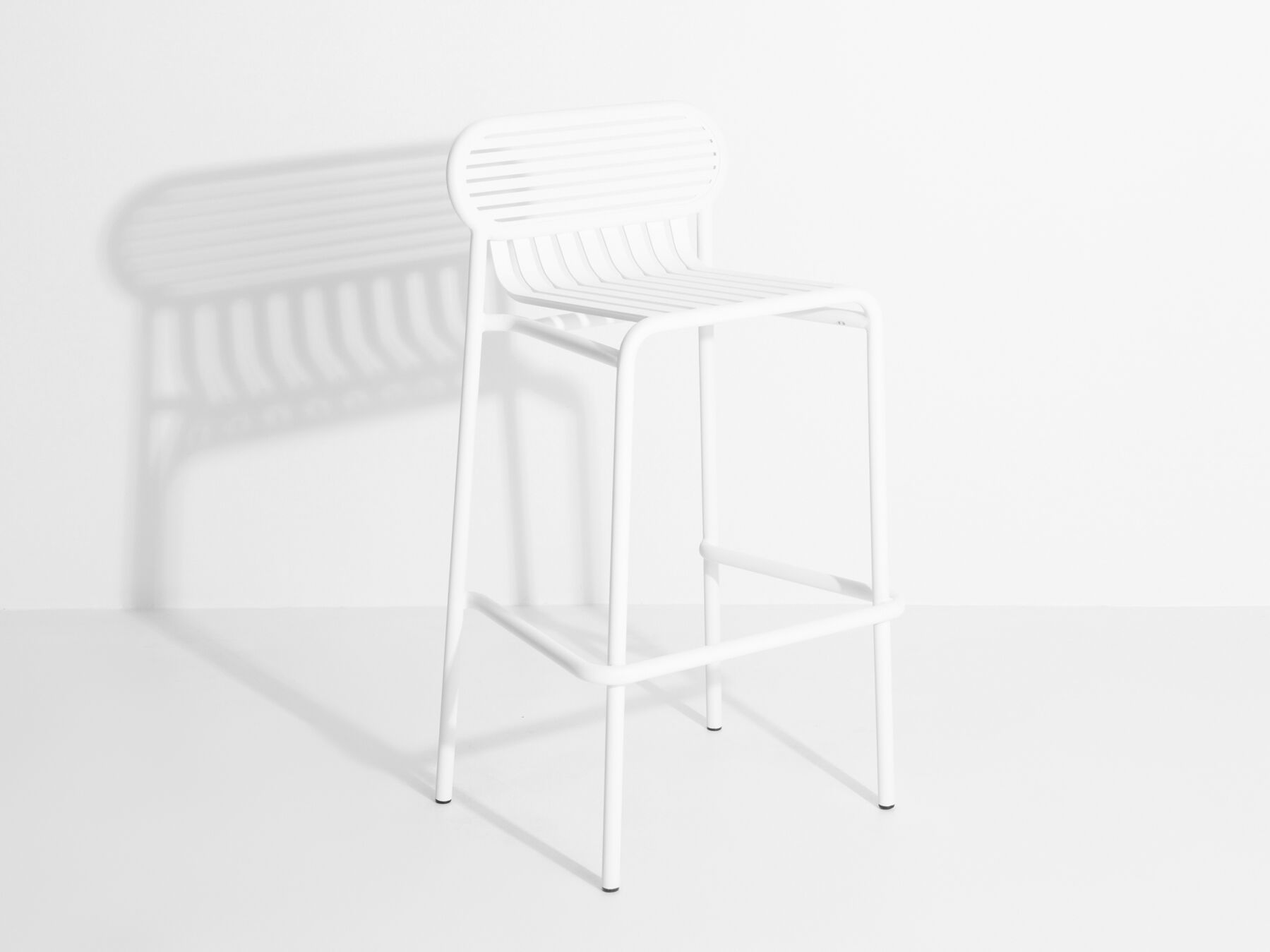 Алюминиевый высокий стул с порошковым покрытием с подставкой для ног Petite Friture WEEK-END ARCH-00135780 - Вид №11