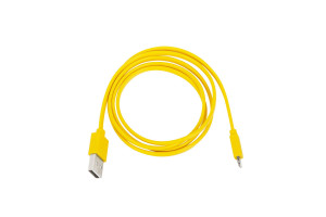 16289998 Кабель USB - Lightning MFI, ПВХ Плоский, 1м, желтый DIGITAL MR-01 CB-MR01Y Rombica