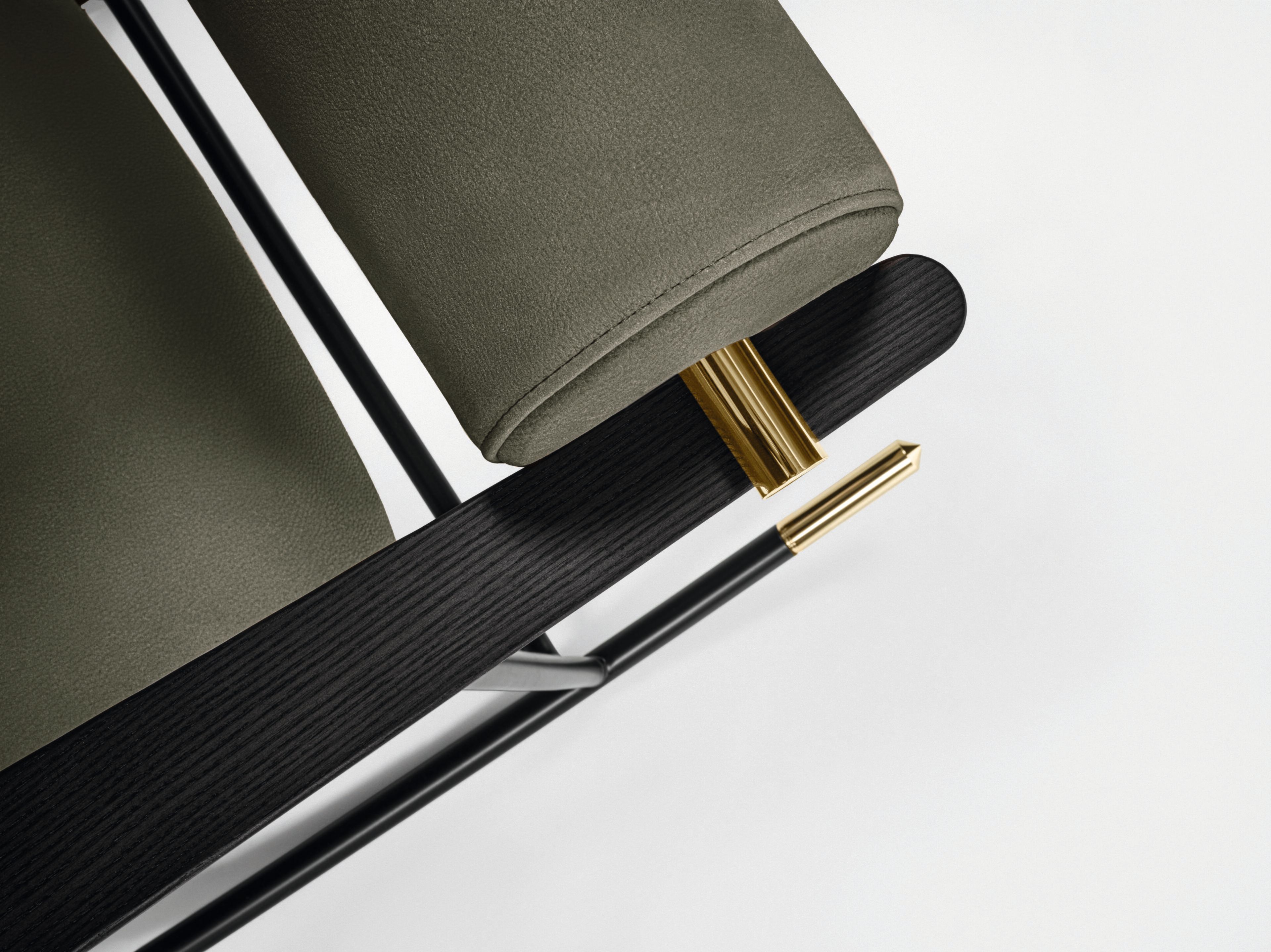 Кресло-качалка с кожаной обивкой Gallotti&Radice LOULOU ROCK ARCH-00053893 - Вид №15