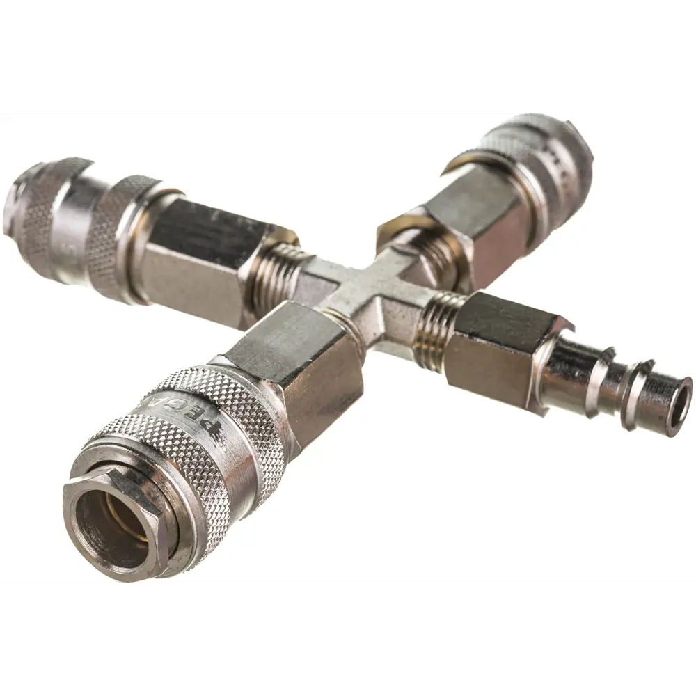 Разветвитель пневматический Pegas Pneumatic тройник со штуцером STLM-2198736 - Вид №2